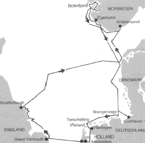 1700 Seemeilen auf eigenem Kiel: In einer Nuschale (20' Midget) nach Norwegen. Herzlich dank Gerda & Ulrich Lauber  fr die text Bearbeitung !